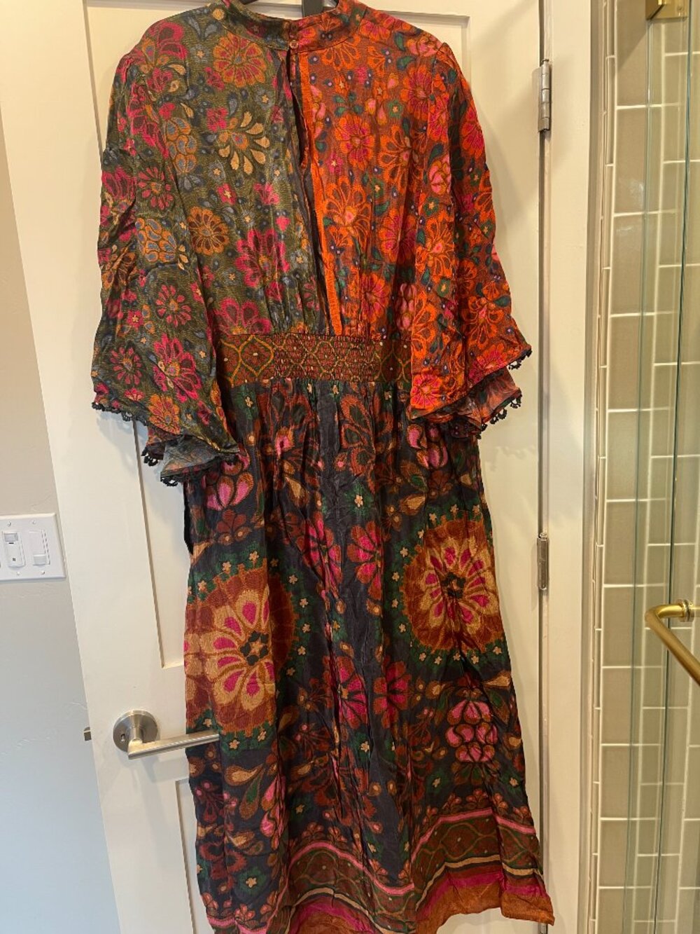 FARM Rio Multi Color Maxi Dress from Anthropologie sz 2X $328 - RARE! - Picture 4 of 7